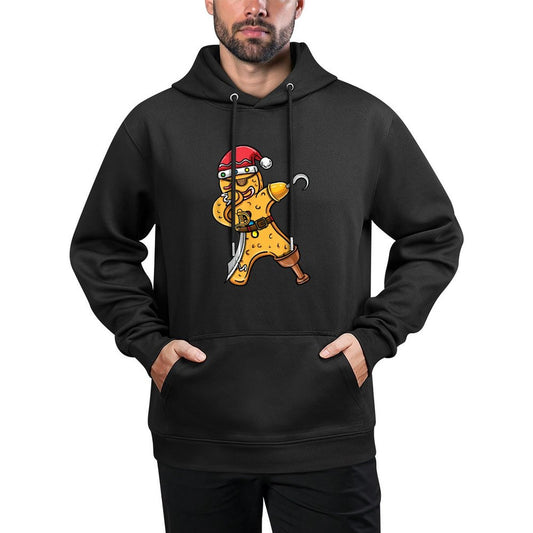 Dabbing Christmas Gingerbread Pirate Halloween Moisture-Wicking Hoodie
