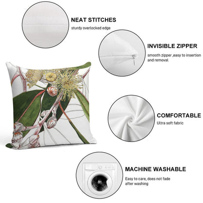 Eucalyptus Mallee Australian Native Soft Gift Ready Throw Pillow
