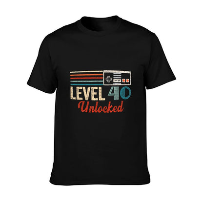 Unlocked Level 40 Birthday Boy Video Game Controller T-Shirt