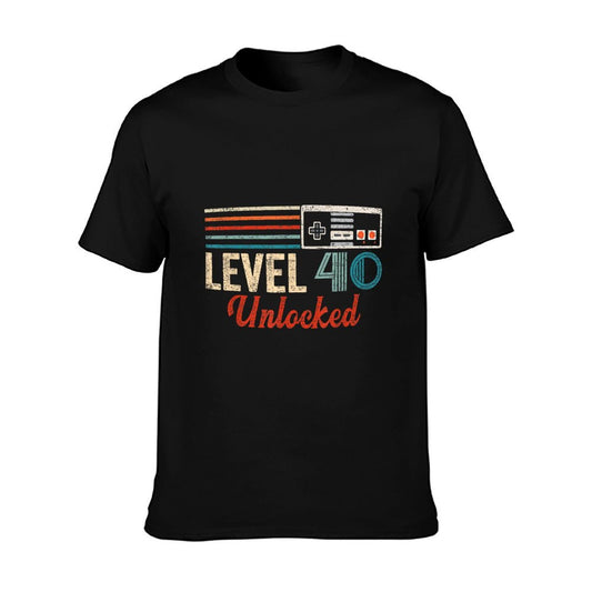 Unlocked Level 40 Birthday Boy Video Game Controller T-Shirt