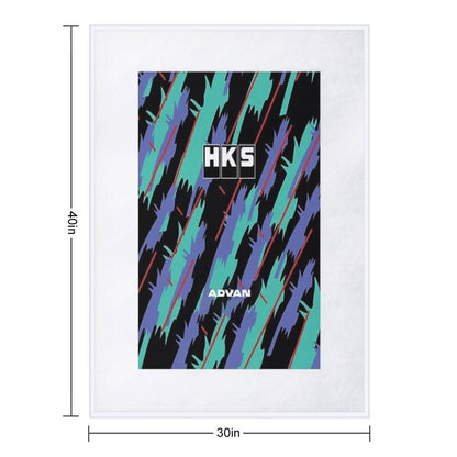 HKS Advan JDM Throw Blanket