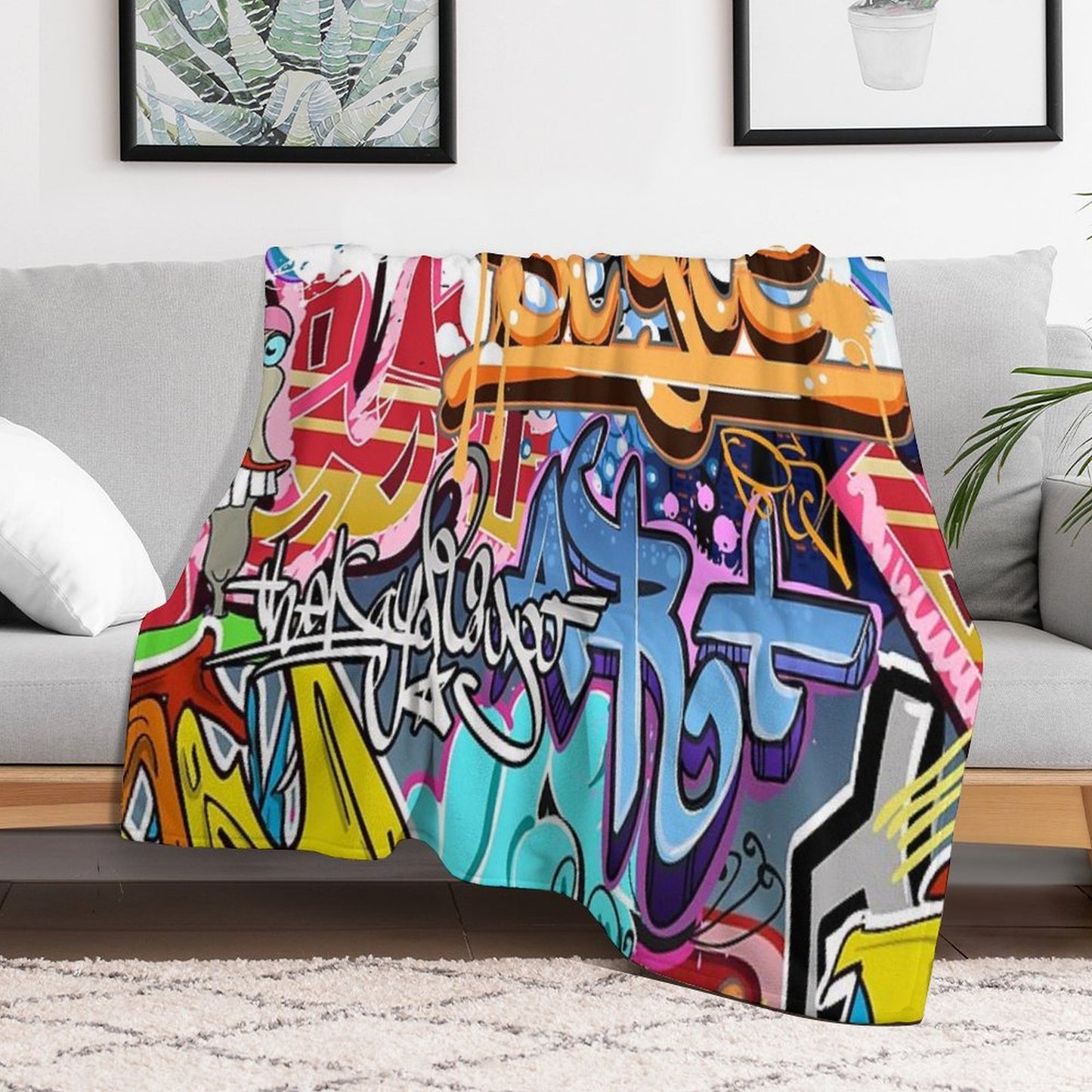 Graffiti Throw Blanket