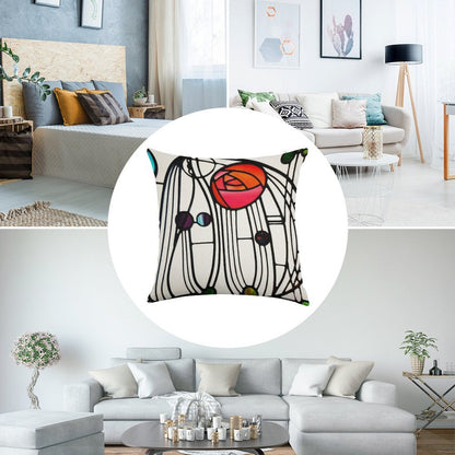 Charles Rennie Mackintosh - Window,No, 01. Linen Throw Pillow Cover