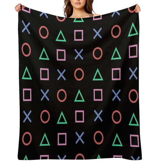 Classico Controller Buttons Icon Throw Blanket