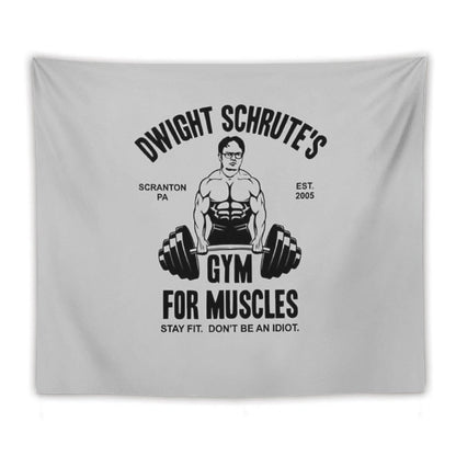 Dwight Schrute Gym For Muscles Tapestry