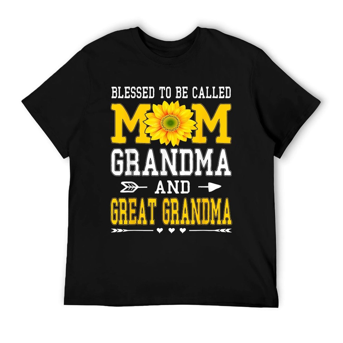 Blessed To Be Called Mom Grandma Great Grandma Mother's Day  Heathered Texture T-Shirt