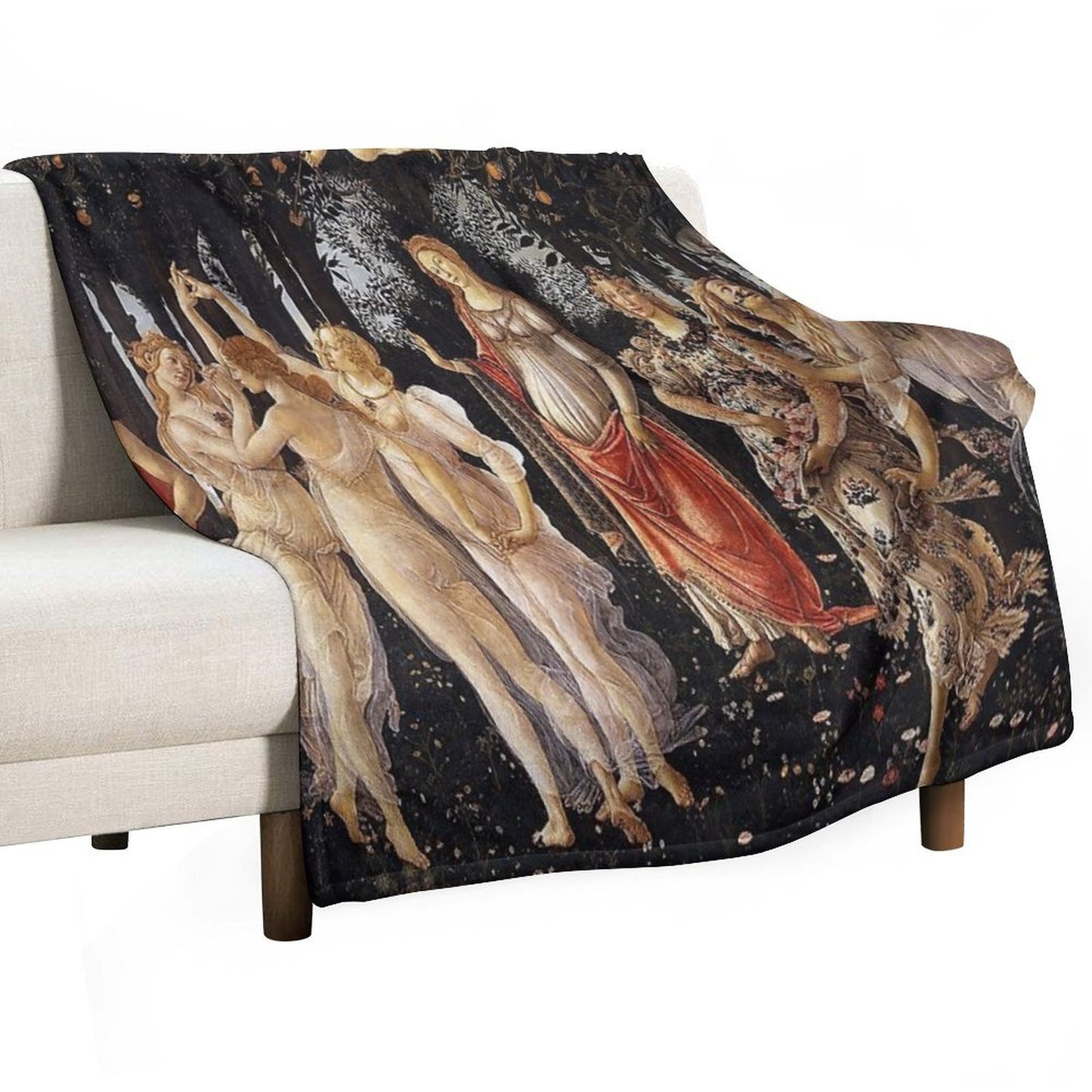 Sandro Botticelli - Primavera Throw Blanket