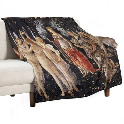 Sandro Botticelli - Primavera Throw Blanket