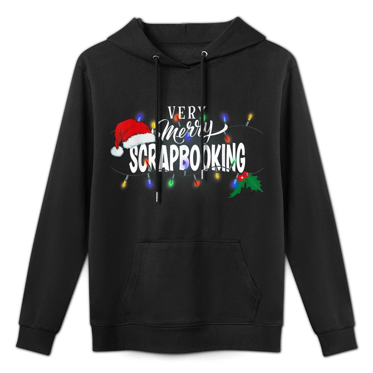 Matching Very Merry Scrapbooking Christmas Relaxed Fit Hoodie