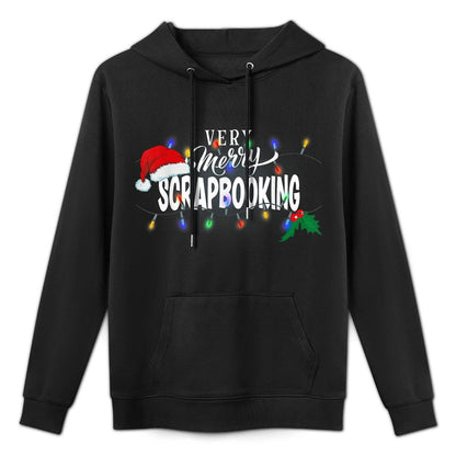 Matching Very Merry Scrapbooking Christmas Relaxed Fit Hoodie