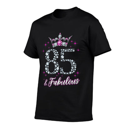 Womens 85 And Fabulous 1935 85Th Birthday Gift T-Shirt