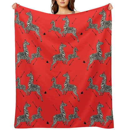 The Tenenbaums Zebra! Throw Blanket