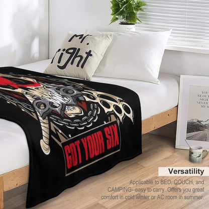 Heavy Skull Metal Throw Blanket