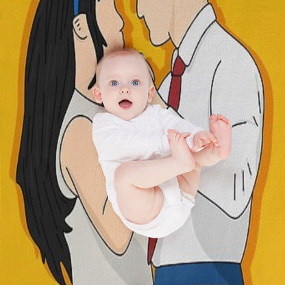 Claire And Oliver Dance - Maybe Happy Ending Throw Blanket