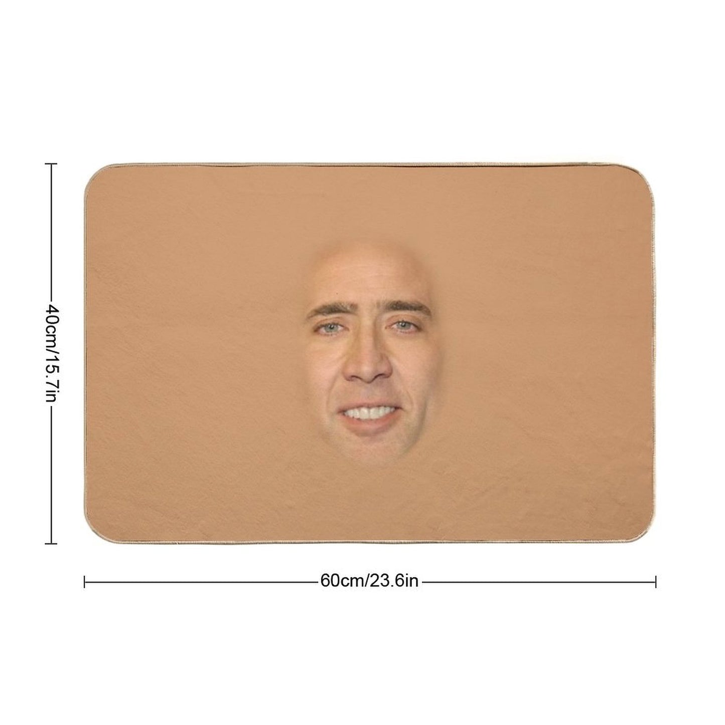 Nicolas Cage Face Bath Mat