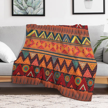 Tribal Ethnic (earth Colors) Throw Blanket