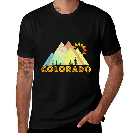 Retro Vintage Colorado -Distressed Tee  Stretchy T-Shirt