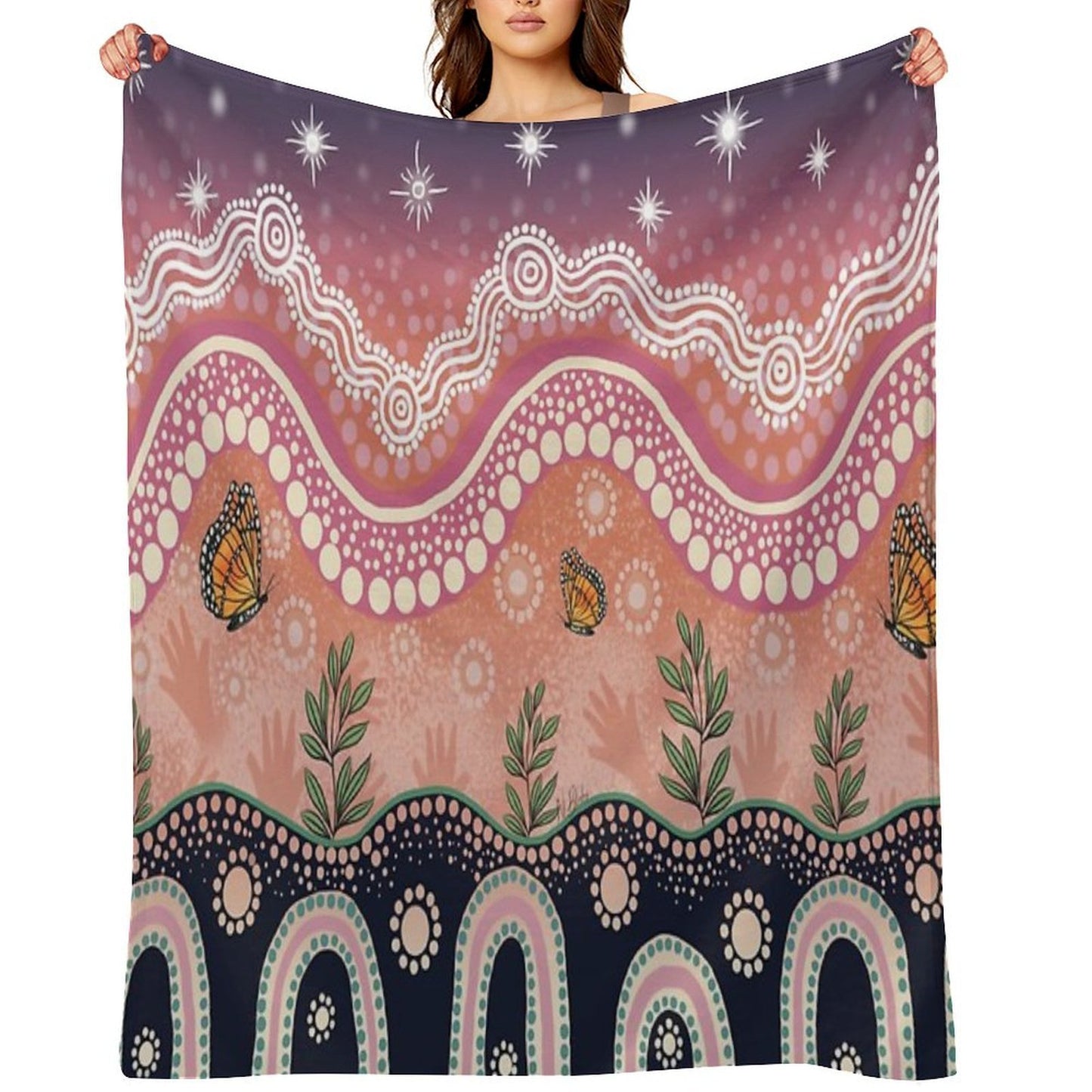 Butterfly Dreaming Throw Blanket