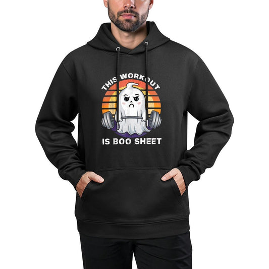 This Workout Is Boo Sheet Funny Halloween Boo Gym Ghost All-Day Comfort Hoodie