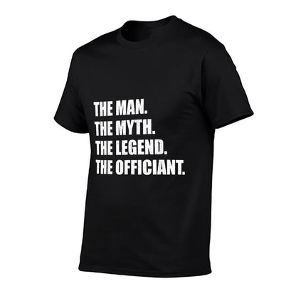Funny Wedding Officiant Art For Men Dad Ordained Minister T-Shirt