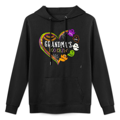 Grandma Halloween Grandma Boo Crew Spooky Grandma Customizable Surface Hoodie