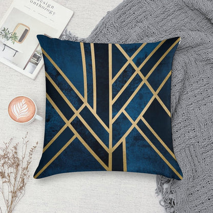 Art Deco Midnight Soft Decorative Cover Throw Pillow