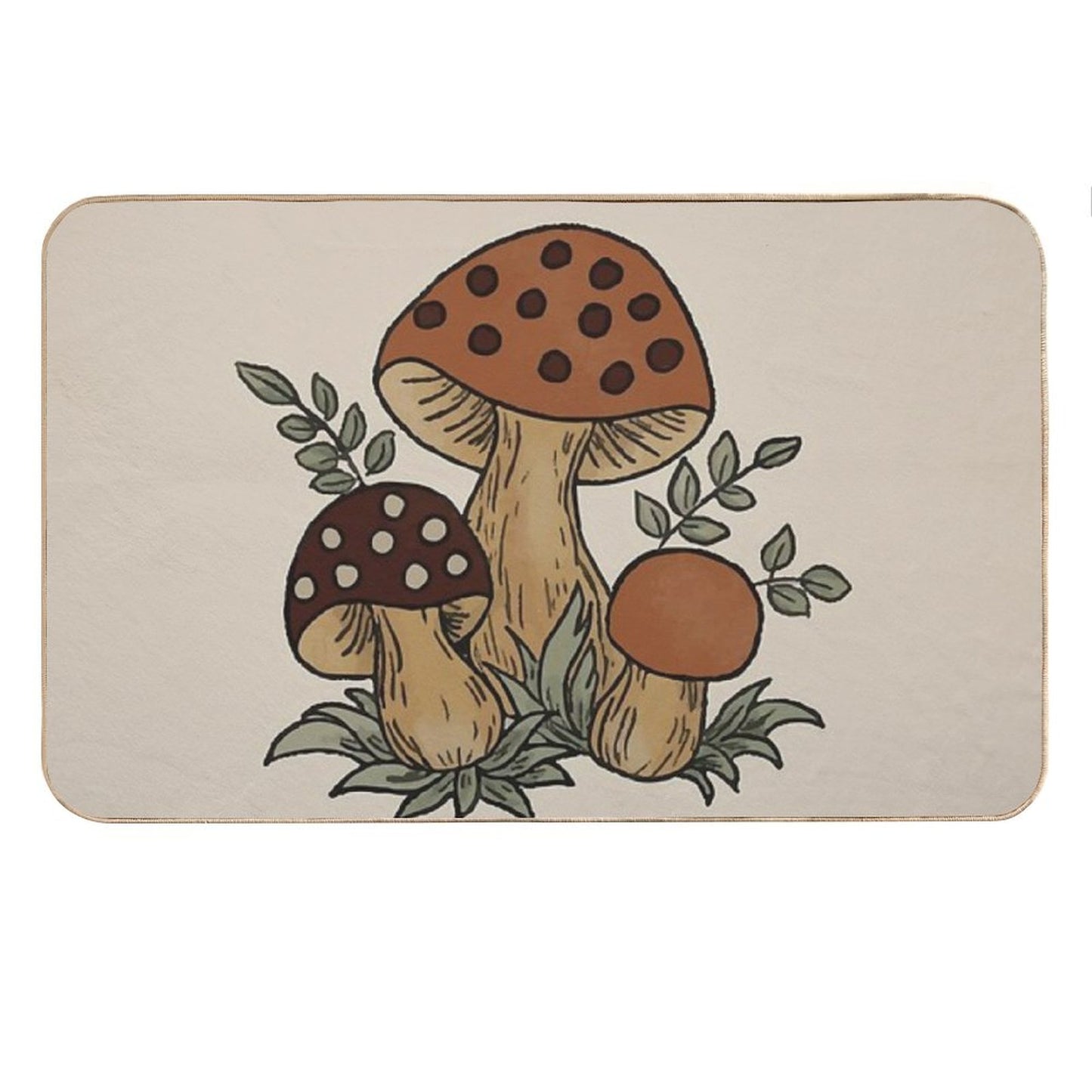 Merry Mushroom Bath Mat