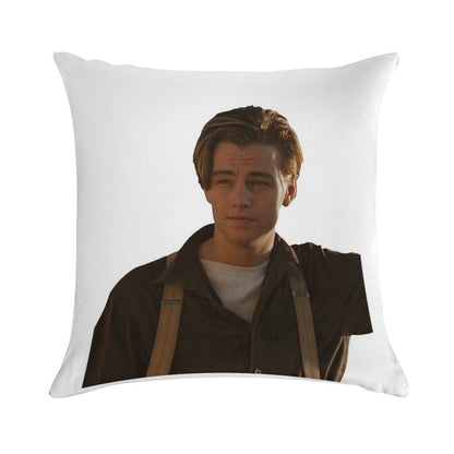 Jack Dawson from Titanic Soft Shrink-Resistant Throw Pillow