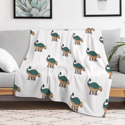 Ankylosaurus Throw Blanket