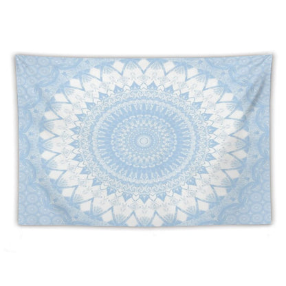 Baby Blue Boho Mandala Tapestry