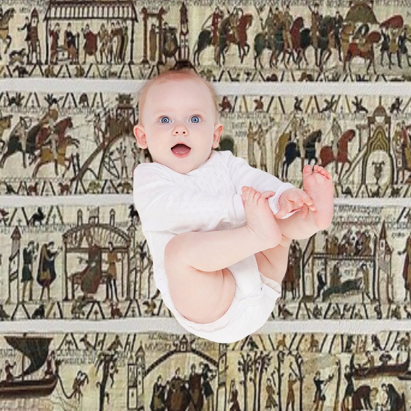 THE BAYEUX TAPESTRY Throw Blanket