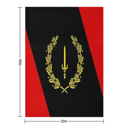 Black American Heritage Flag 1967 Throw Blanket