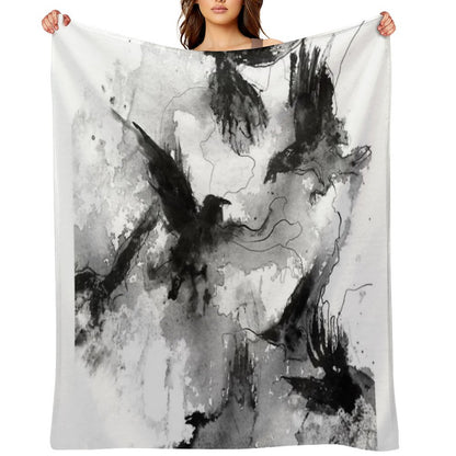 Ravens Throw Blanket