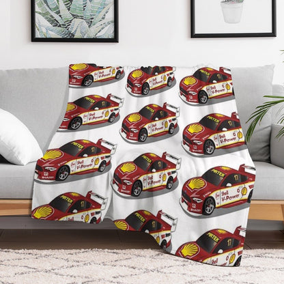Scott McLaughlin 17 Ford Mustang 2019 Throw Blanket