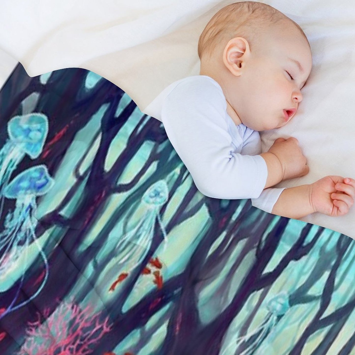 Abyss Mermaid Throw Blanket