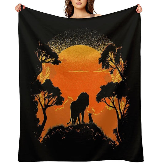 Father And Son Throw Blanket