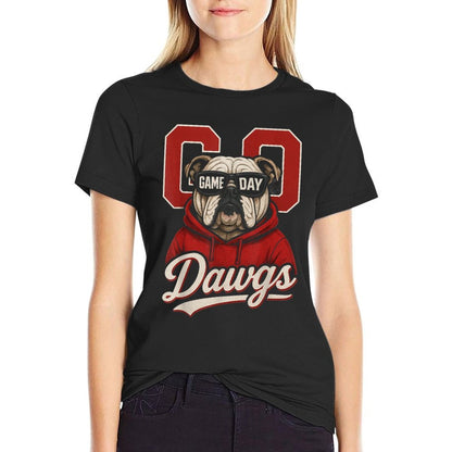 Bulldogs Graphic Go Dawg Men Women Kid Boy Girl  Graphic-printed T-Shirt