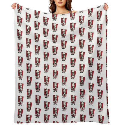 Fast Food Chicken Restaurant KENTUCKY Throw Blanket
