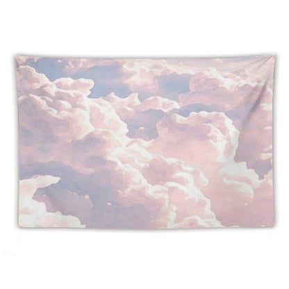 Pink Clouds Painting Tapestry