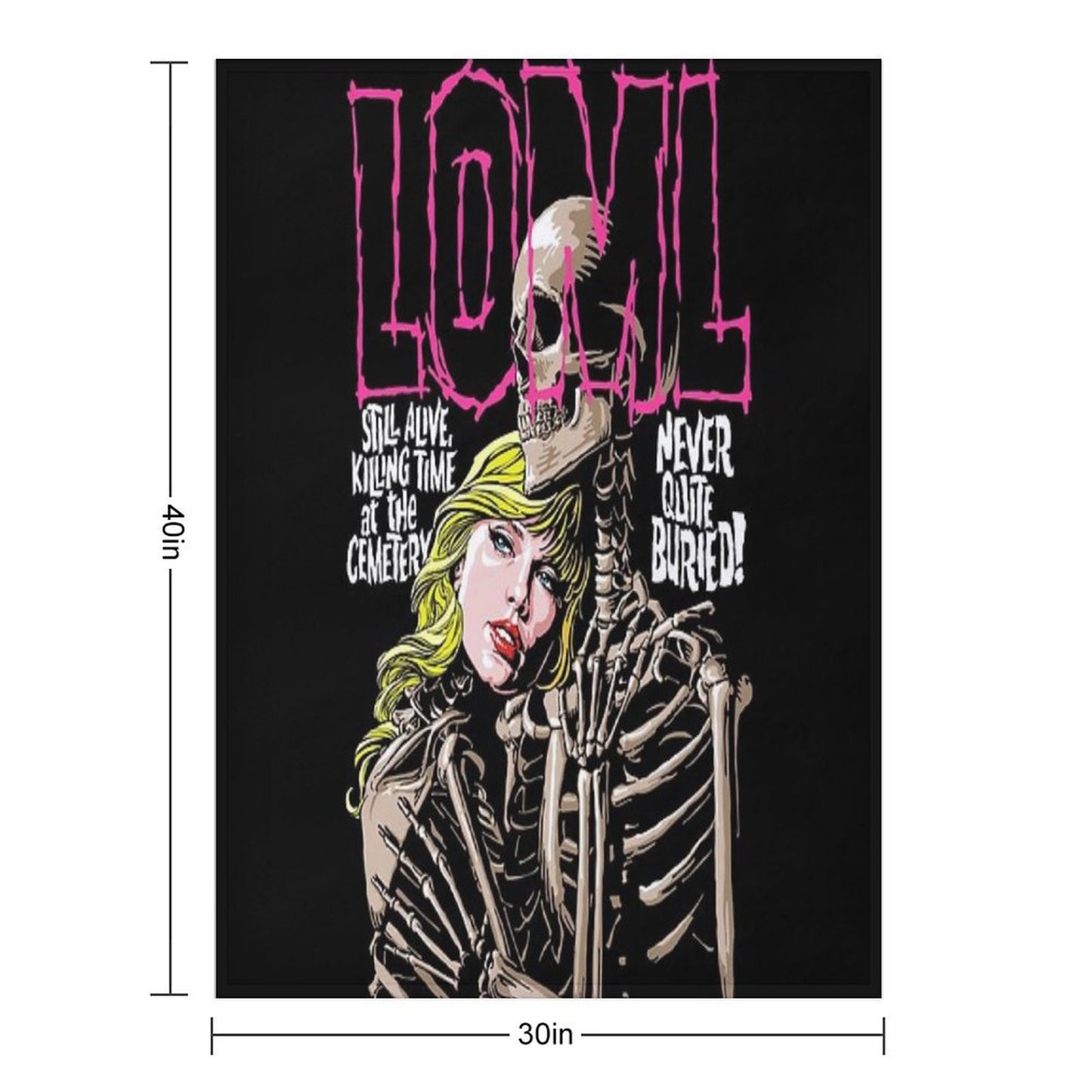 Never Quite Buried Throw Blanket