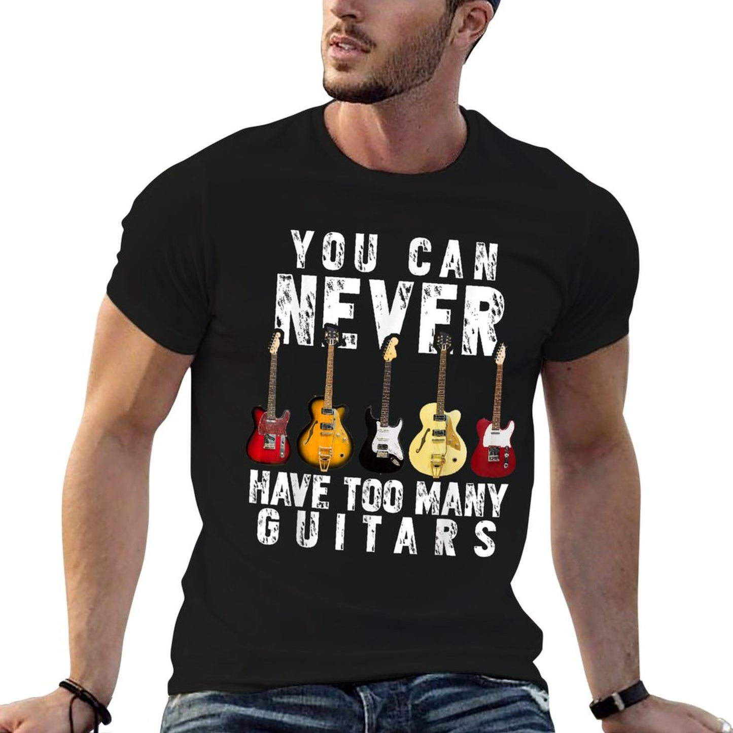 You Can Never Have Too Many Guitars Music Funny Gift Shirt T-Shirt