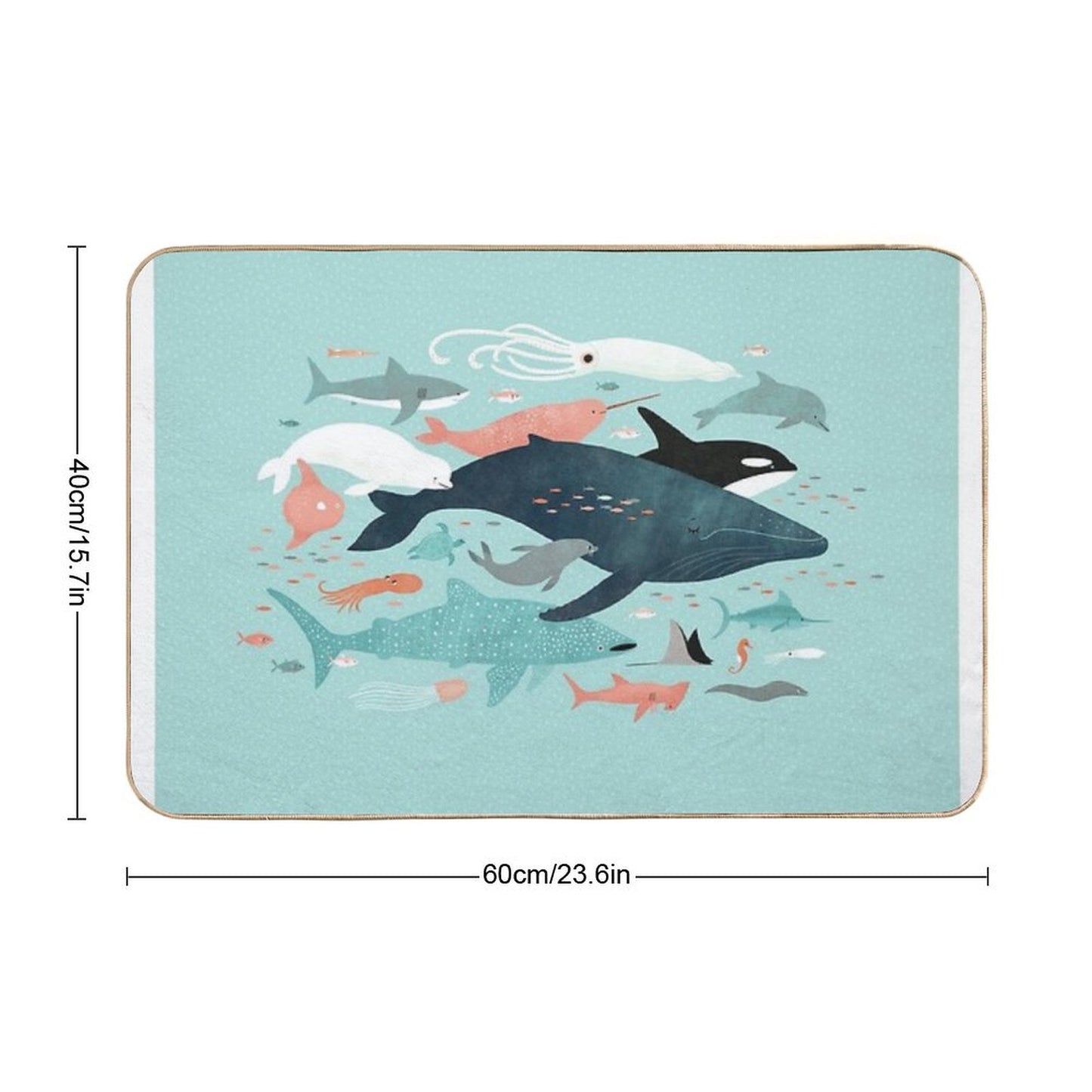 Under The Sea Menagerie Bath Mat