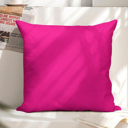 PLAIN SOLID DEEP PINK -100 PINK SHADES ON OZCUSHIONS ON ALL PRODUCTS Linen Throw Pillow Cover