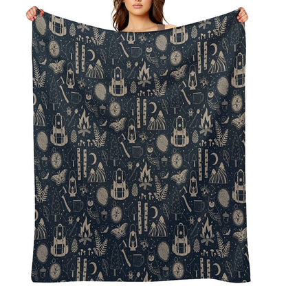 Into The Woods Throw Blanket