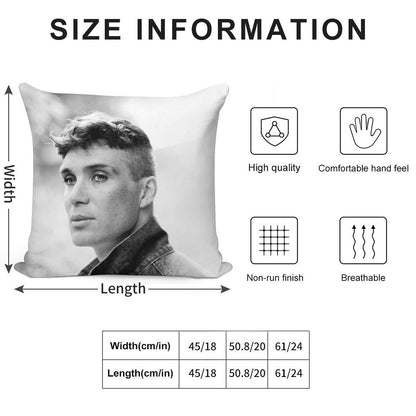 Cillian Murphy Soft Washable Throw Pillow