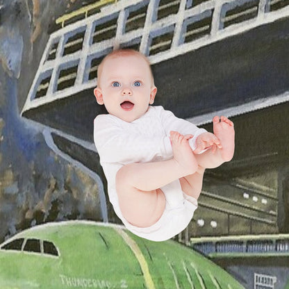 Thunderbird 2 from Thunderbirds Throw Blanket