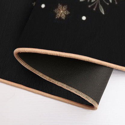 Moonlit Garden-Winter Brown Bath Mat