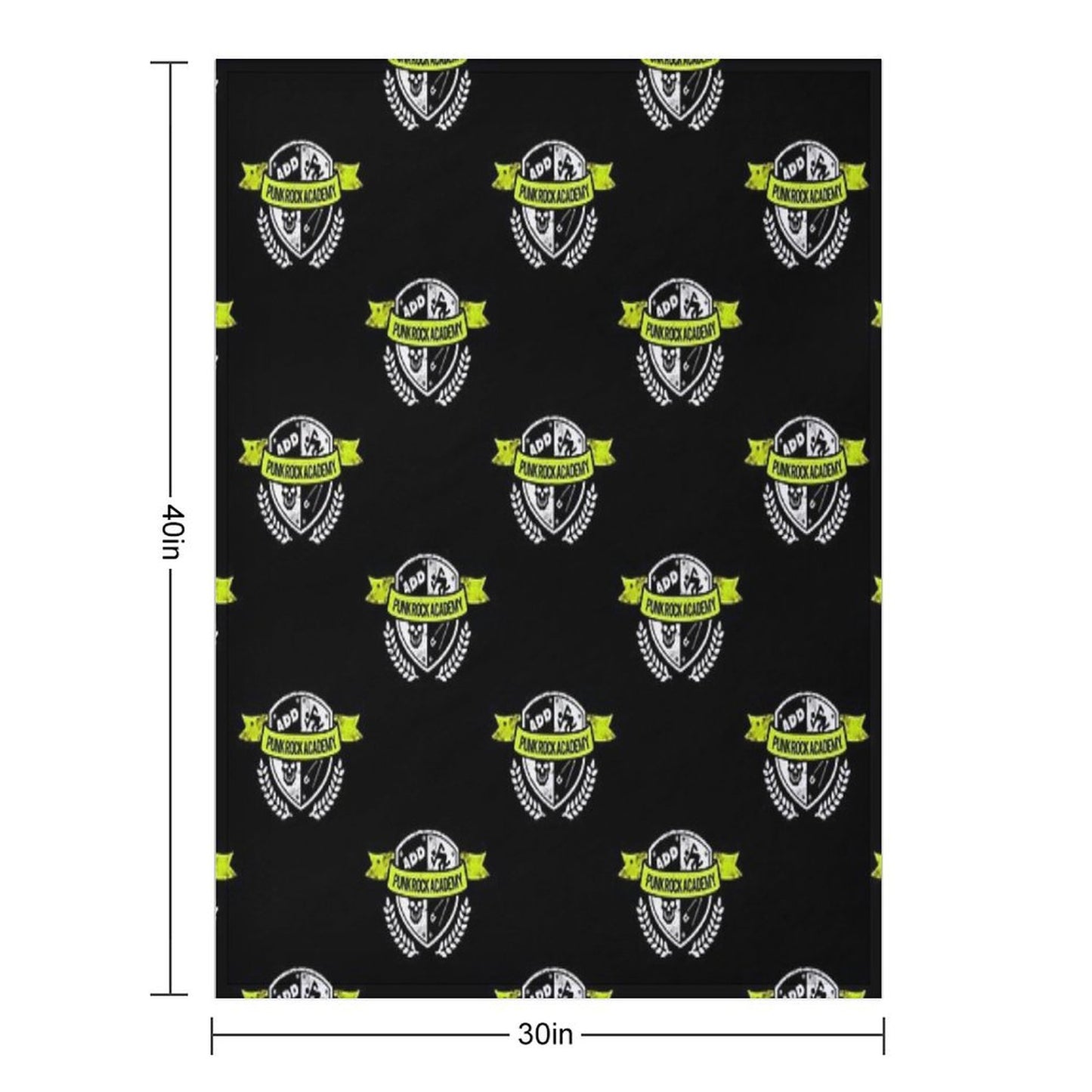 Punk Rock Academy Throw Blanket