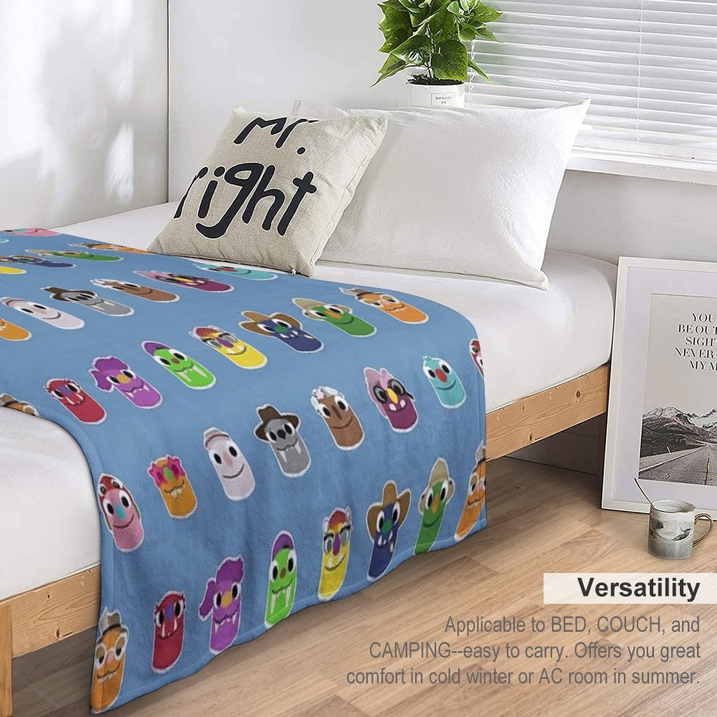 Bugsnax - All Grumpuses Throw Blanket