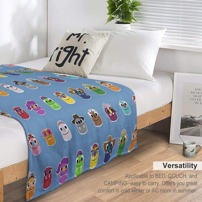 Bugsnax - All Grumpuses Throw Blanket